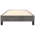 Bed Frame Dark Gray Velvet (100% polyester), plywood, engineered wood