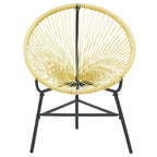 Acapulco Chair Beige Poly Rattan, Powder-Coated Steel Standard