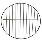 2-in-1 Fire Pit and BBQ with Poker 23.2"x23.2"x23.6" Stainless Steel