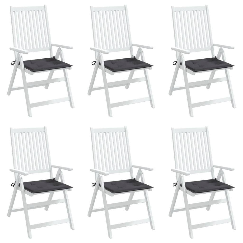 Chair Cushion Set of 6 Gray