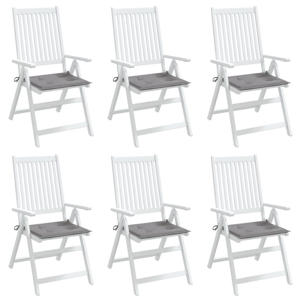 Chair Cushion Set of 6 Grey
