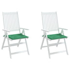 Chair Cushion Set of 2 Green Oxford fabric (100% polyester)