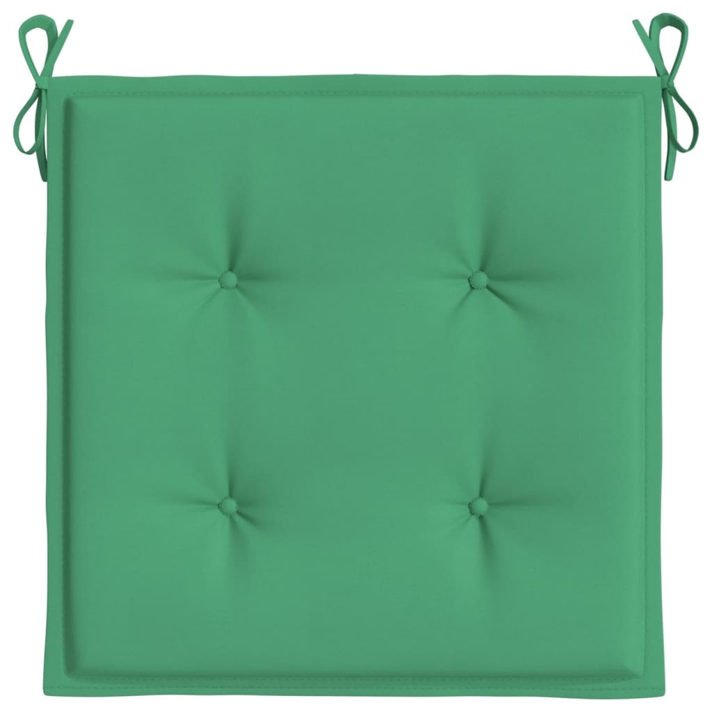 Chair Cushion Set of 2 Green Oxford fabric (100% polyester)