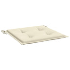 Chair Cushion Set of 4 Cream Oxford fabric (100% polyester)
