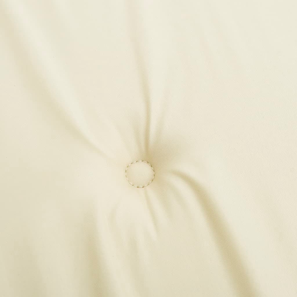 Chair Cushion Set of 4 Cream Oxford fabric (100% polyester)