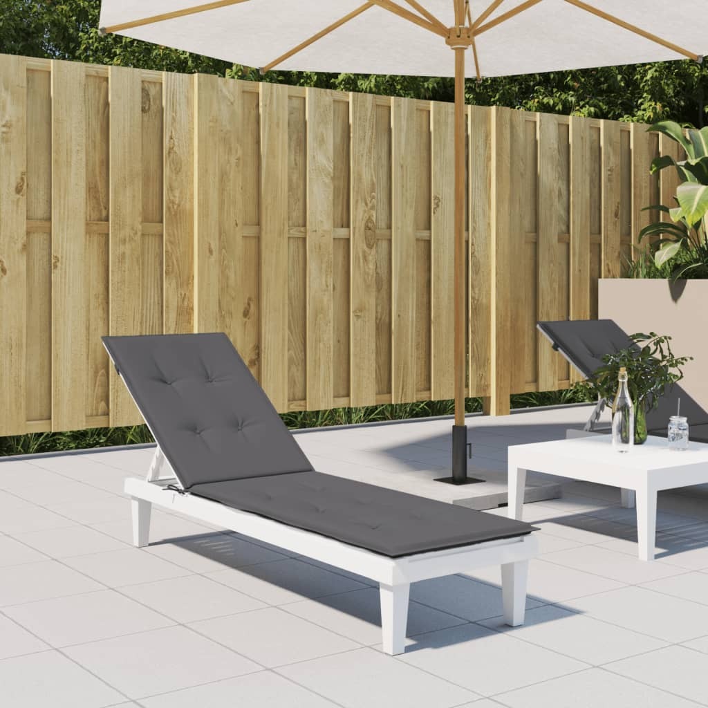 Deck Chair Cushion Anthracite Oxford fabric (100% polyester)