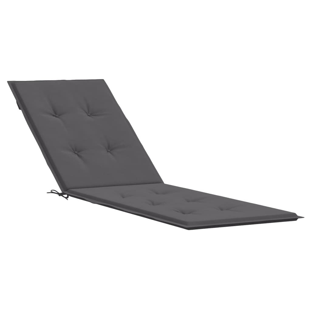 Deck Chair Cushion Anthracite Oxford fabric (100% polyester)