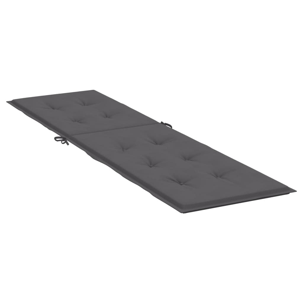 Deck Chair Cushion Anthracite Oxford fabric (100% polyester)