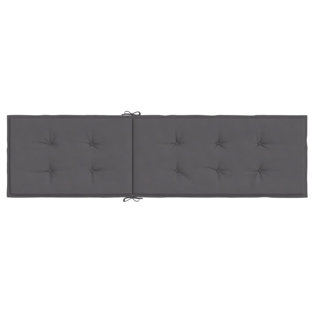 Deck Chair Cushion Anthracite Oxford fabric (100% polyester)