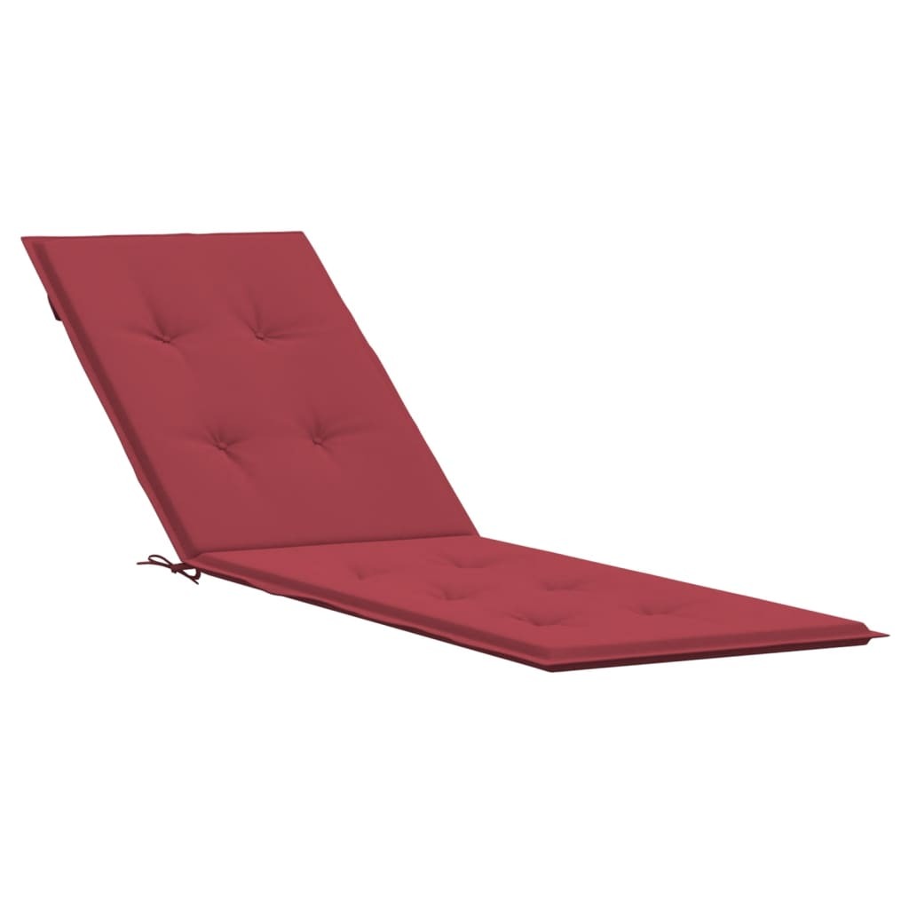 Deck Chair Cushion Wine Red Oxford fabric (100% polyester)