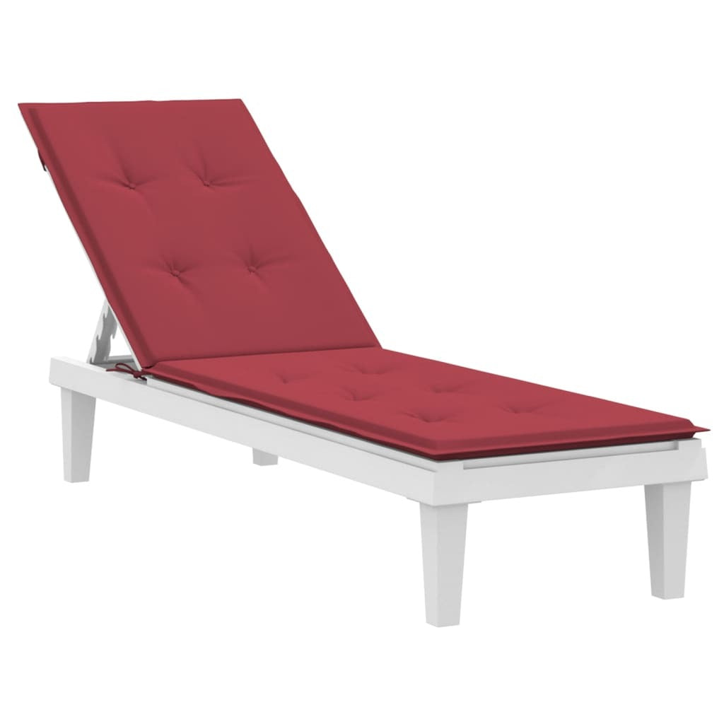 Deck Chair Cushion Wine Red Oxford fabric (100% polyester)