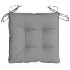 Chair Cushion Set of 4 Grey Oxford fabric (100% polyester)