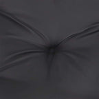 Chair Cushion Set of 2 Black Oxford fabric (100% polyester)