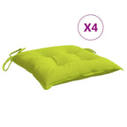 Chair Cushion Set of 6 Bright green Oxford fabric (100% polyester)