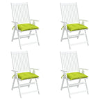 Chair Cushion Set of 6 Bright green Oxford fabric (100% polyester)