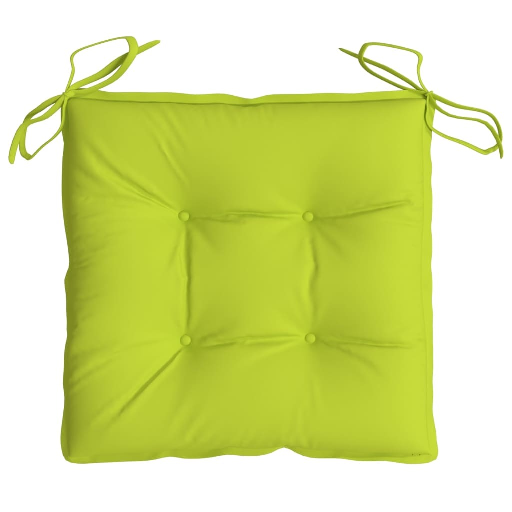 Chair Cushion Set of 6 Bright green Oxford fabric (100% polyester)