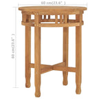 Bistro Table Teak Solid Teak wood Small Durable Bistro Table