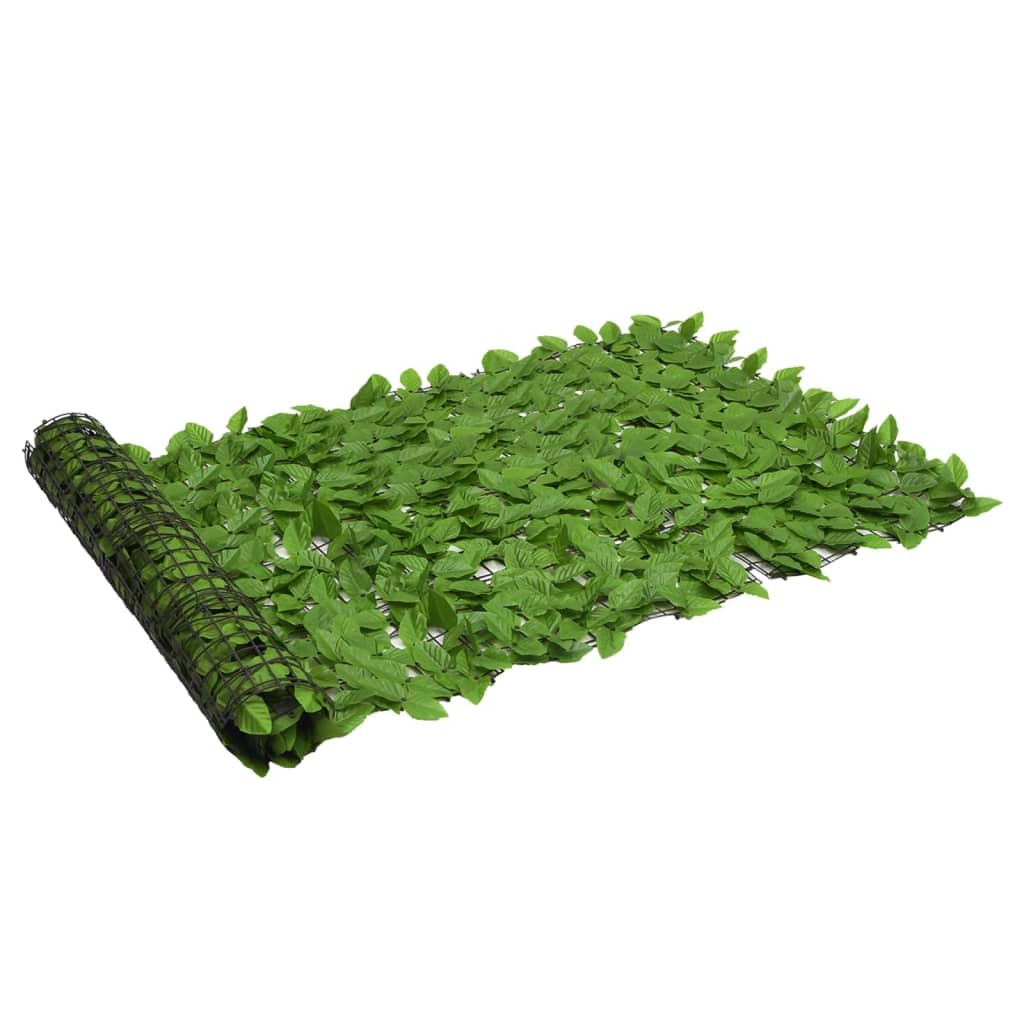 Balcony Screen Green Polyethylene, Fabric 236.2 x 39.4 in