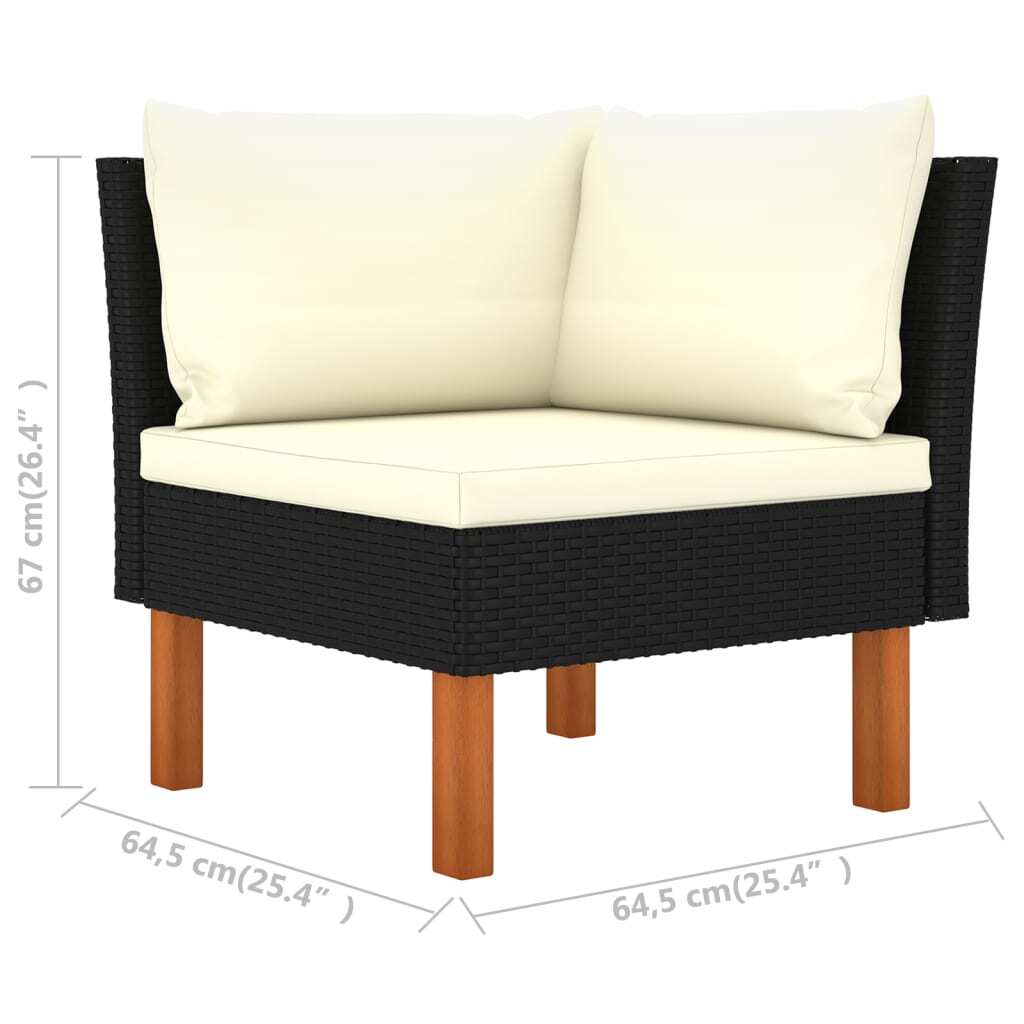 Corner Sofa Black