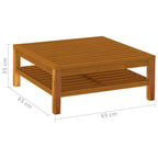 Coffee Table Natural Acacia Wood Solid Acacia Wood Medium Durable
