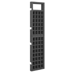 4-Panel Room Divider/Trellis Solid Fir Wood Black 63.4"x70.9"