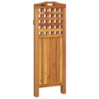 3-Panel Room Divider 47.8"x0.8"x45.3" Solid Wood Acacia