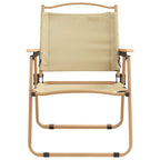 Camping Chair Set of 2 Beige