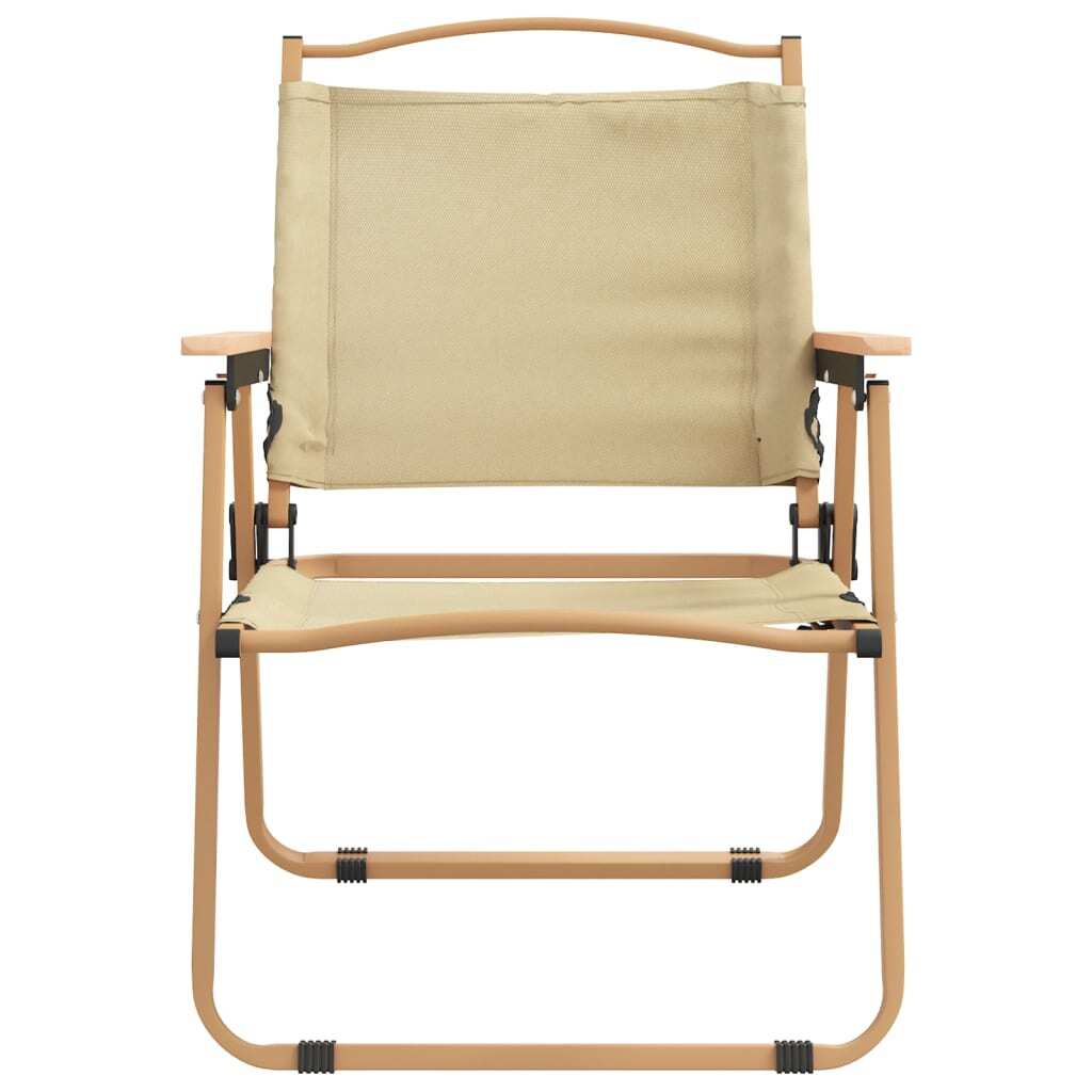 Camping Chair Set of 2 Beige