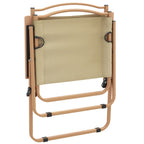 Camping Chair Set of 2 Beige