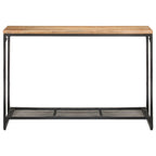 Console Table Natural wood and black Solid acacia wood, iron