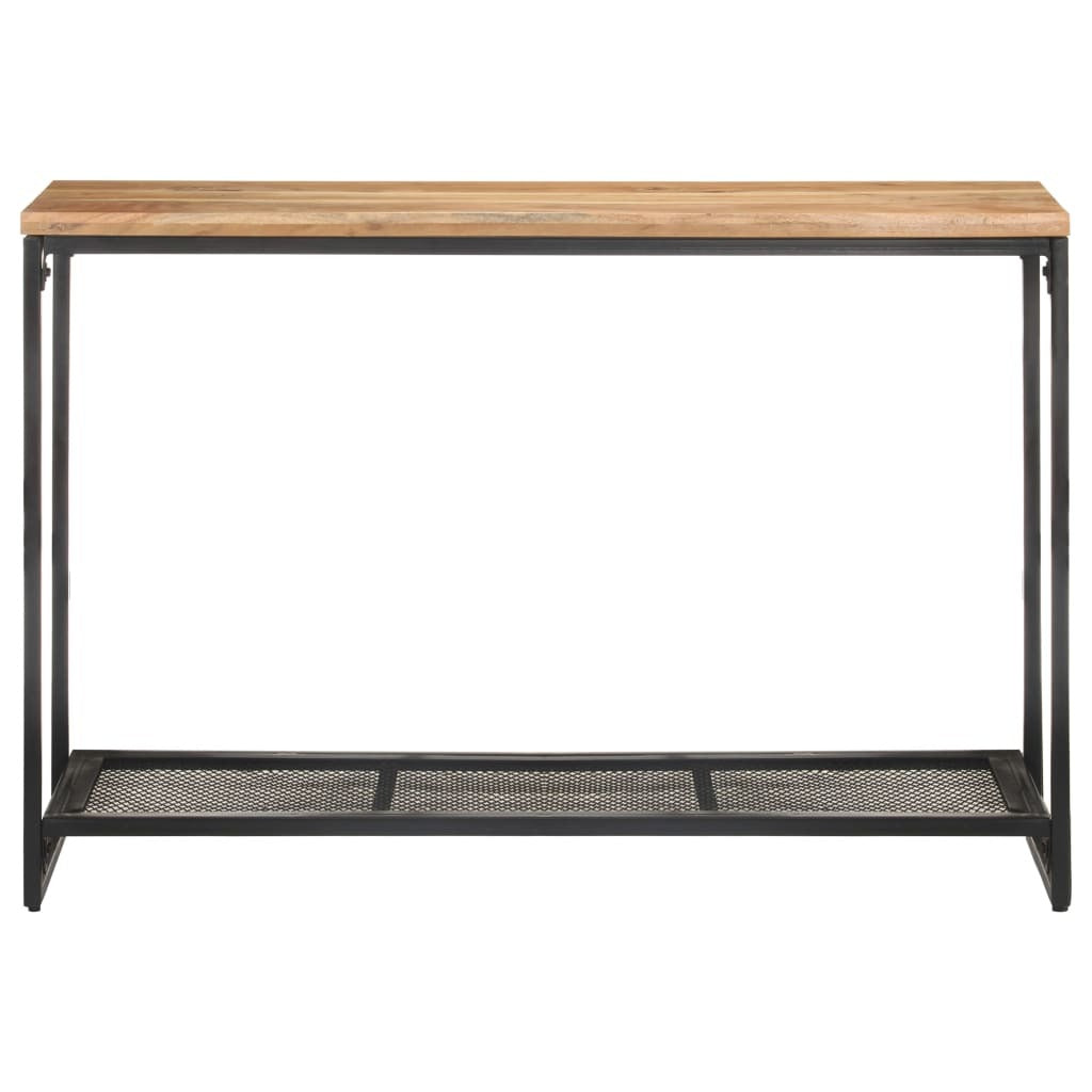Console Table Natural wood and black Solid acacia wood, iron