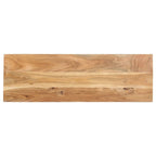 Console Table Natural wood and black Solid acacia wood, iron