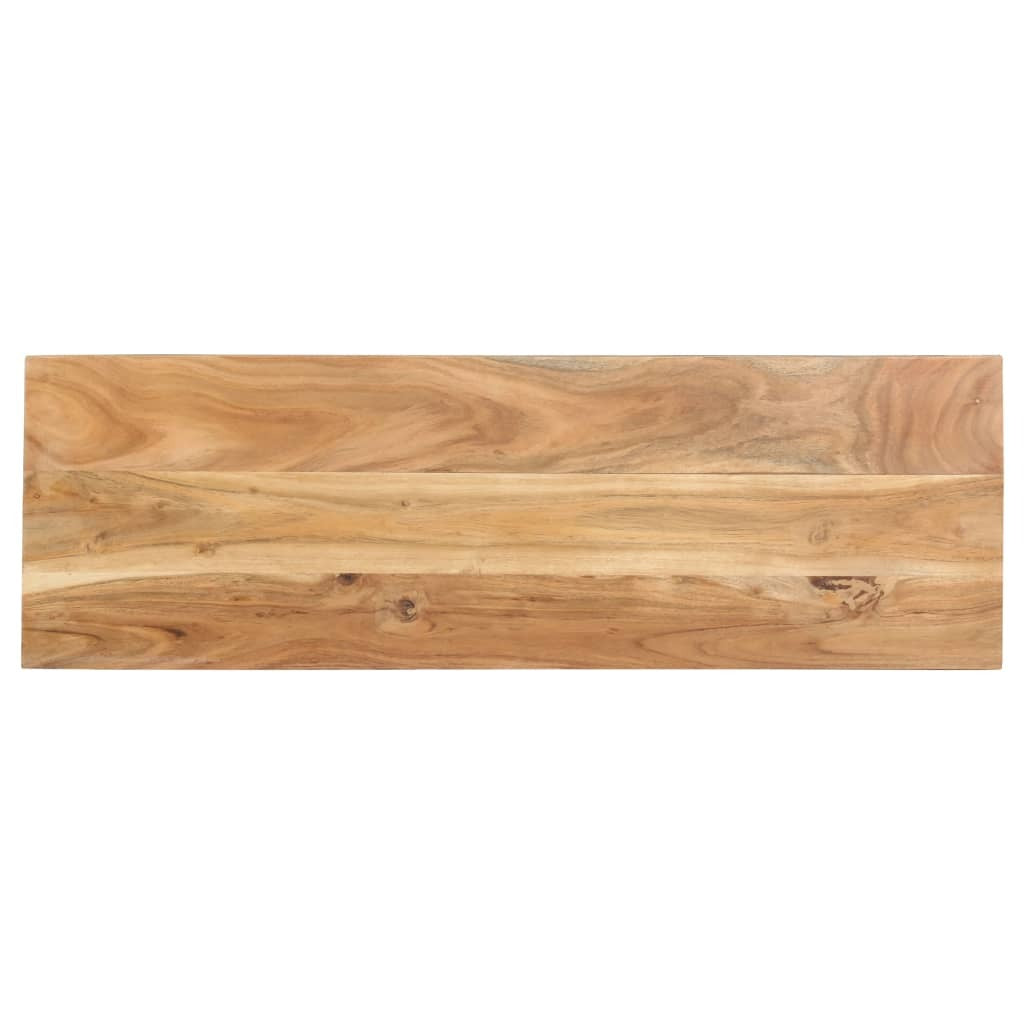 Console Table Natural wood and black Solid acacia wood, iron