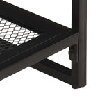 Console Table Natural wood and black Solid acacia wood, iron