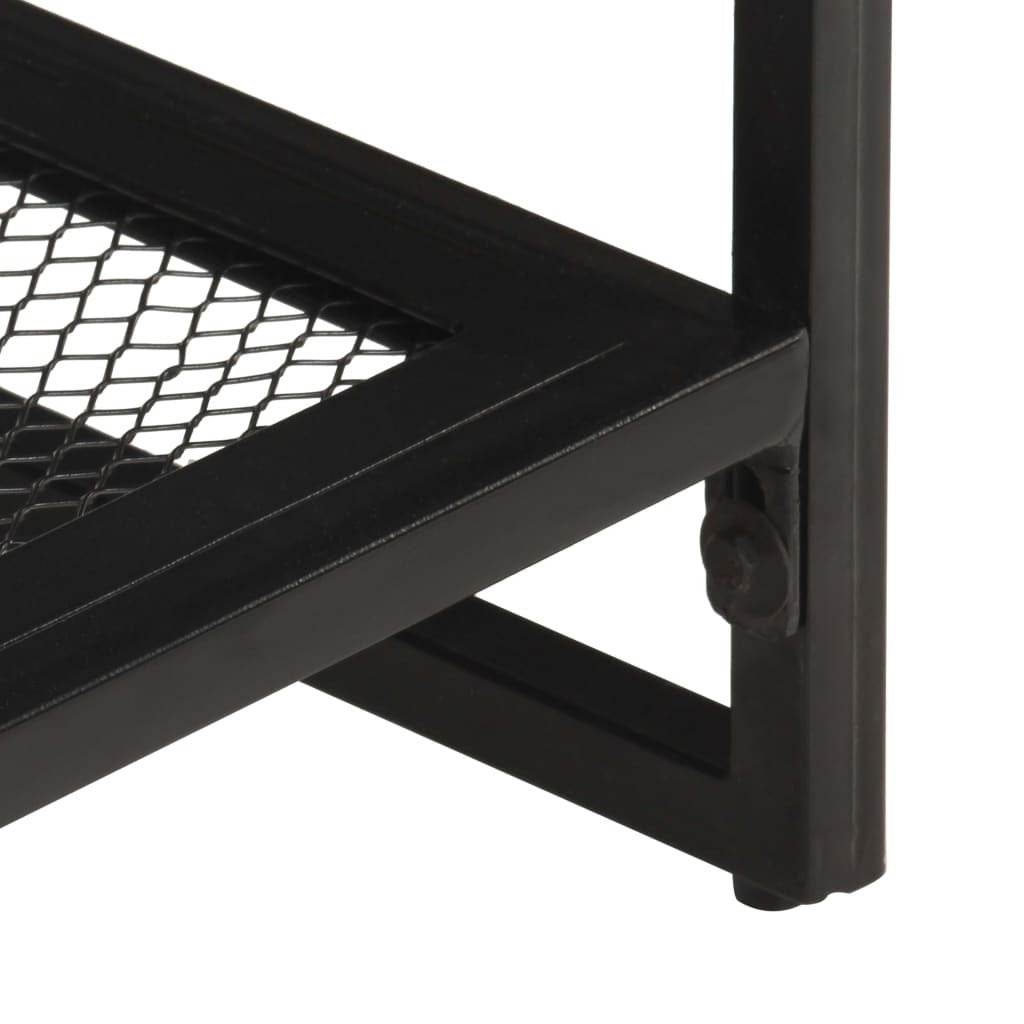 Console Table Natural wood and black Solid acacia wood, iron