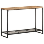Console Table Natural wood and black Solid acacia wood, iron