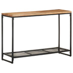 Console Table Natural wood and black Solid acacia wood, iron