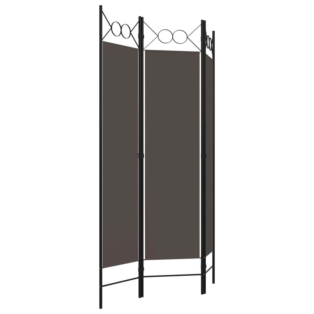 3-Panel Room Divider Anthracite 47.2"x70.9"