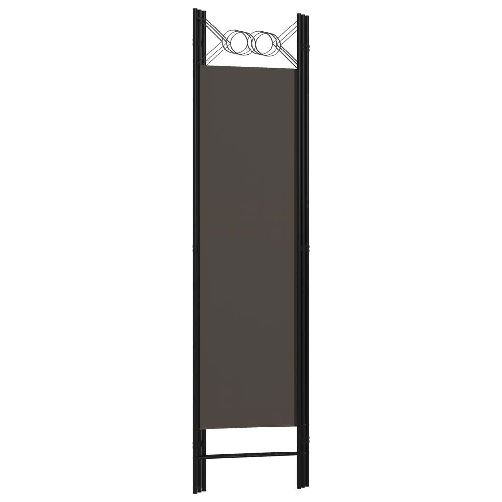 3-Panel Room Divider Anthracite 47.2"x70.9"