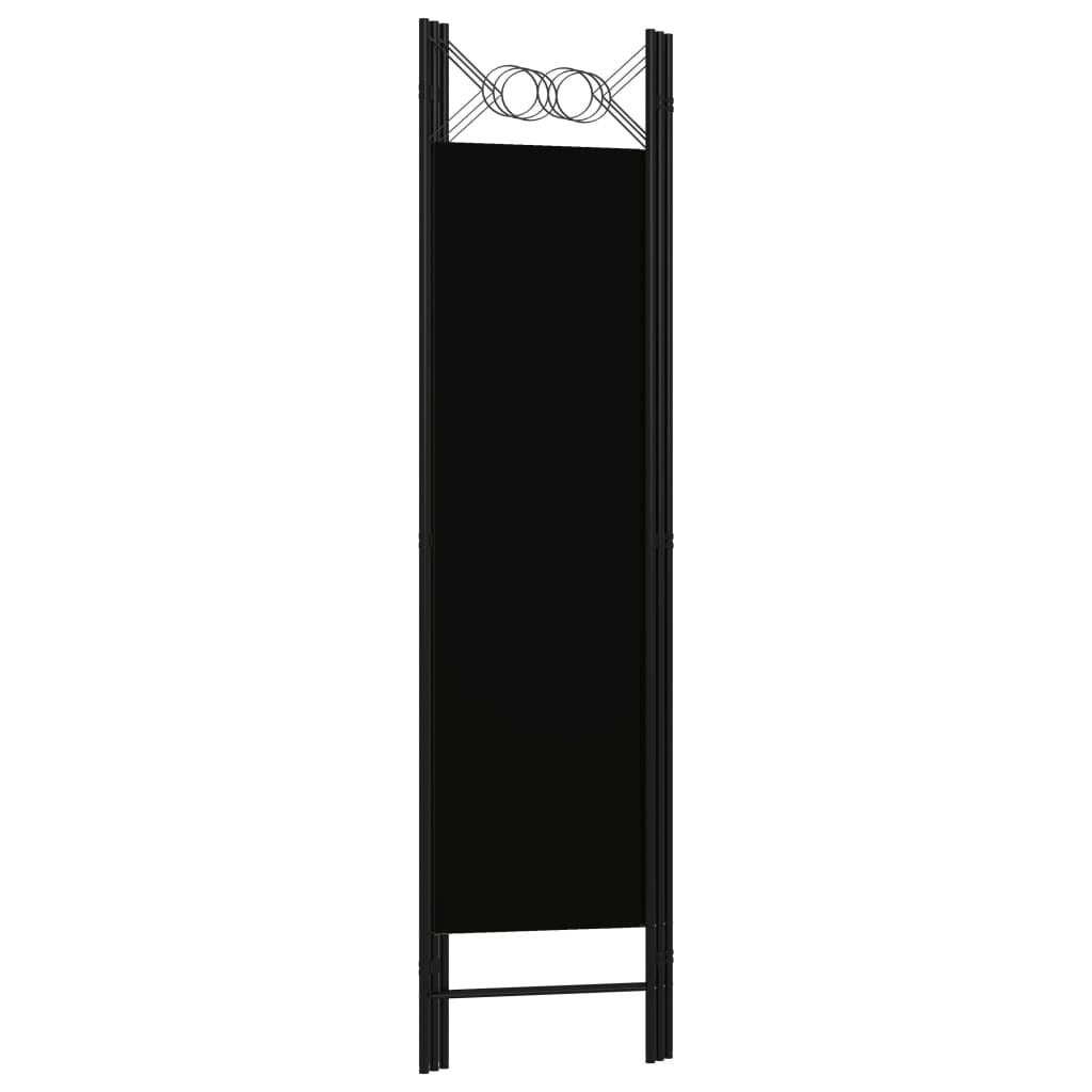 3-Panel Room Divider Black 47.2"x70.9"