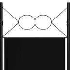 3-Panel Room Divider Black 47.2"x70.9"