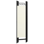 5-Panel Room Divider White 78.7"x70.9"