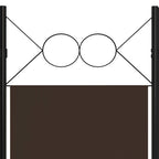 5-Panel Room Divider Brown 78.7"x70.9"