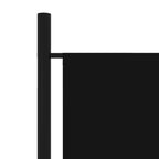 3-Panel Room Divider Black 59.1"x70.9"