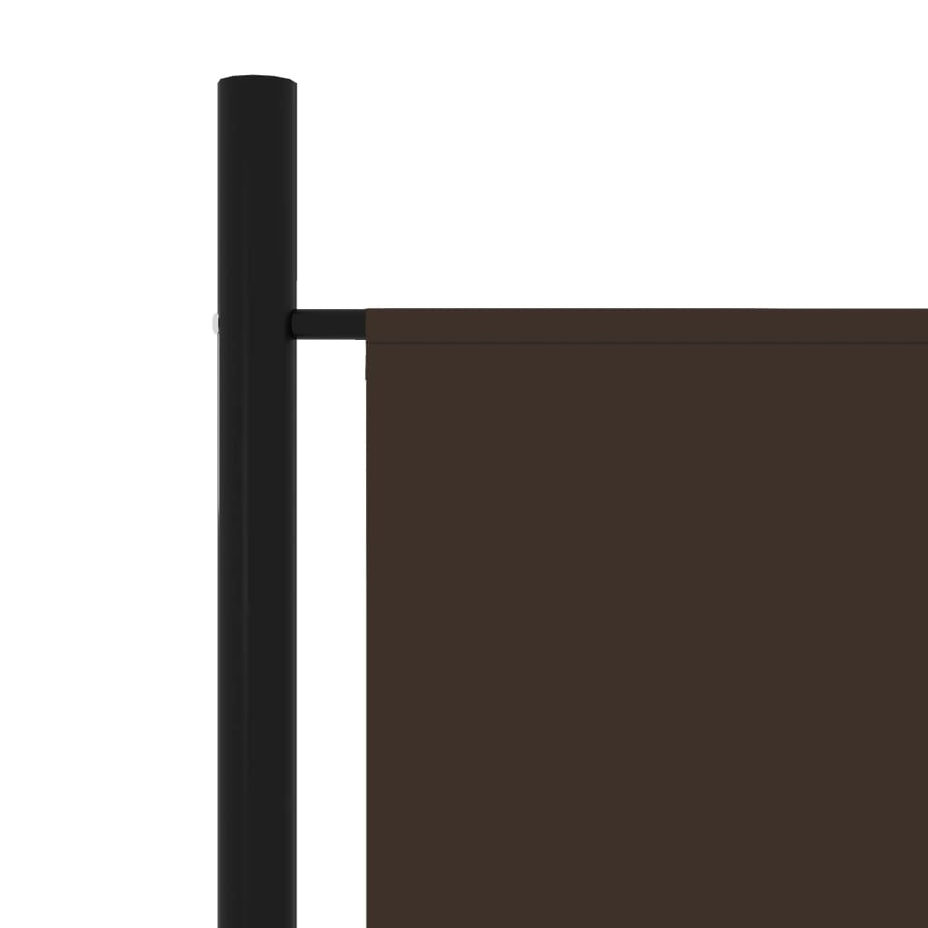4-Panel Room Divider Brown 78.7"x70.9"