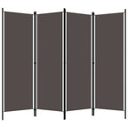 4-Panel Room Divider Anthracite 78.7"x70.9"