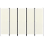 5-Panel Room Divider White 98.4"x70.9"
