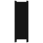 5-Panel Room Divider Black 98.4"x70.9"