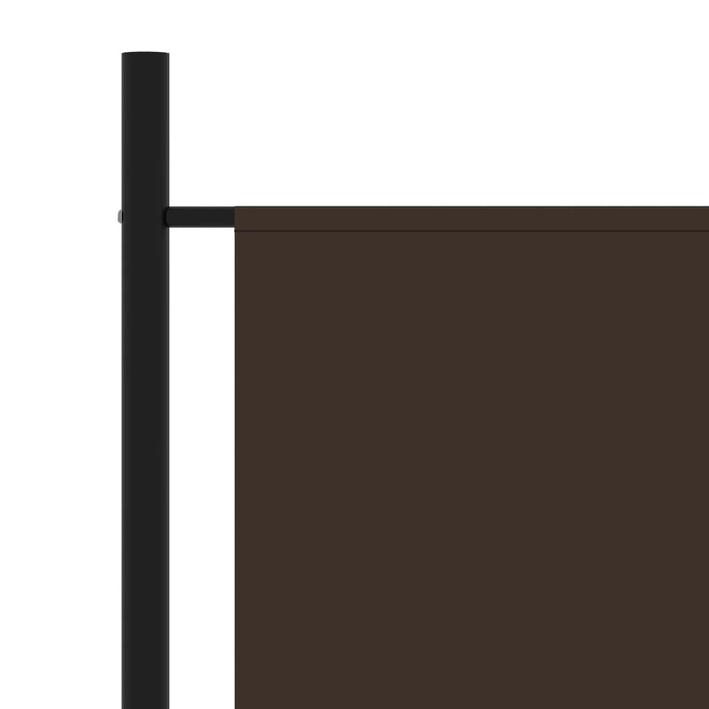 3-Panel Room Divider Brown 102.4"x70.9" Fabric