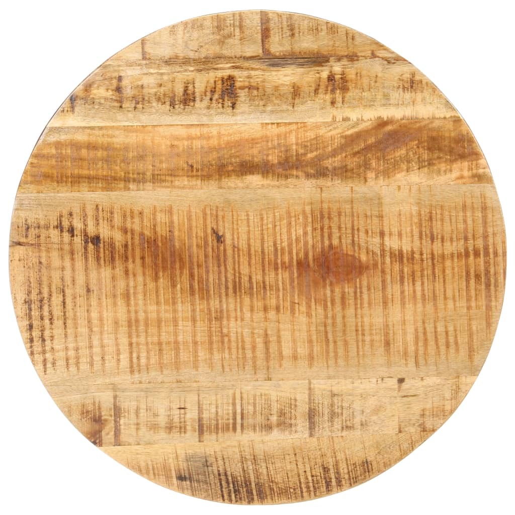 Coffee Table Brown, Black Rough mango wood, iron Medium Durable